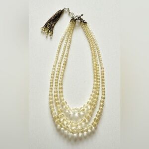 Banana Republic Gold/Yellow Beaded Necklace